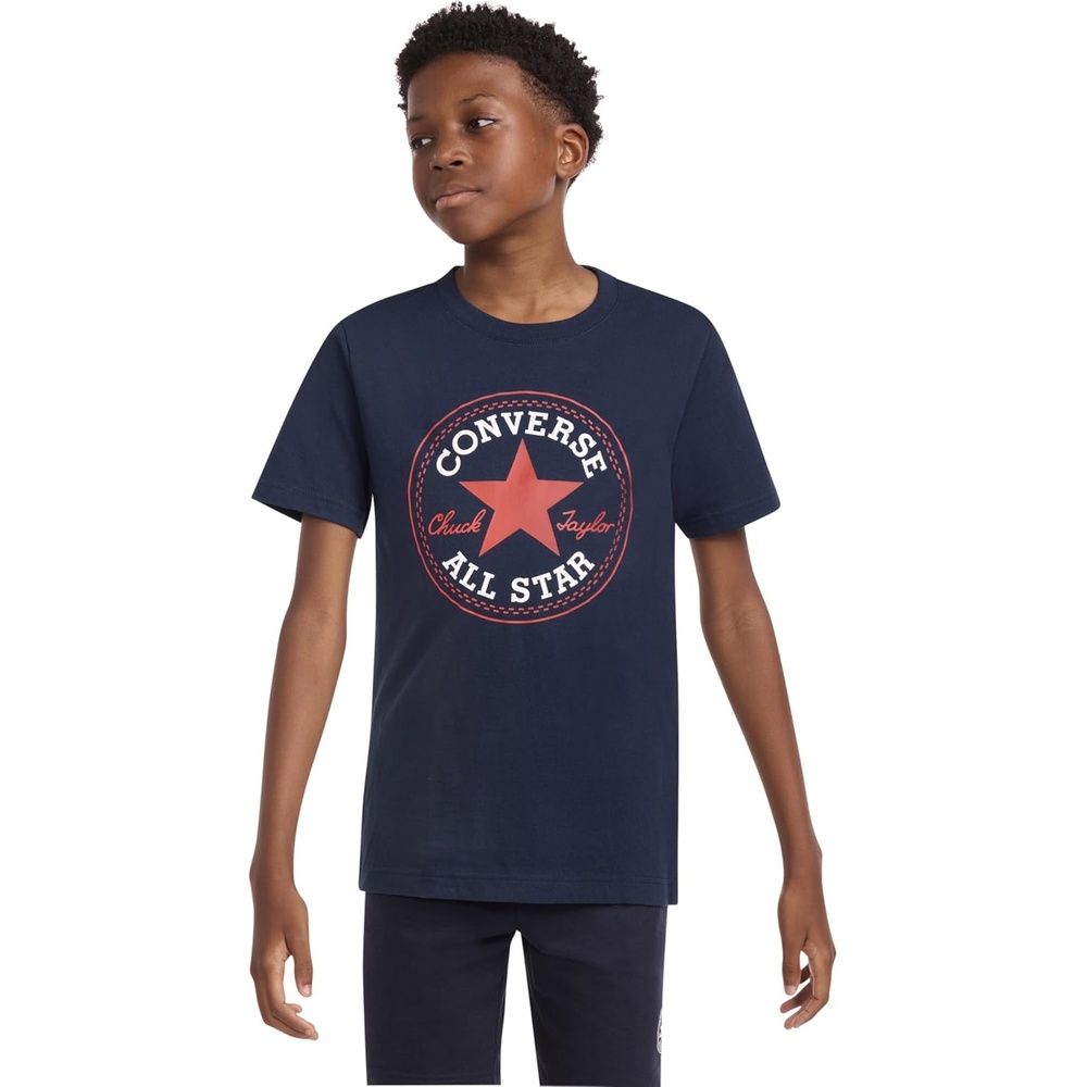image:imageConverse Boys Classic Chuck Patch Graphic TShirtObsidianEnamel Red