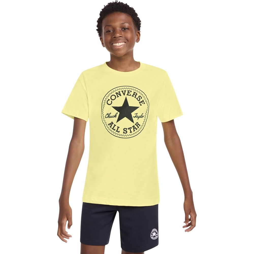 image:imageConverse Boys Classic Chuck Patch Graphic TShirtYellow Cream