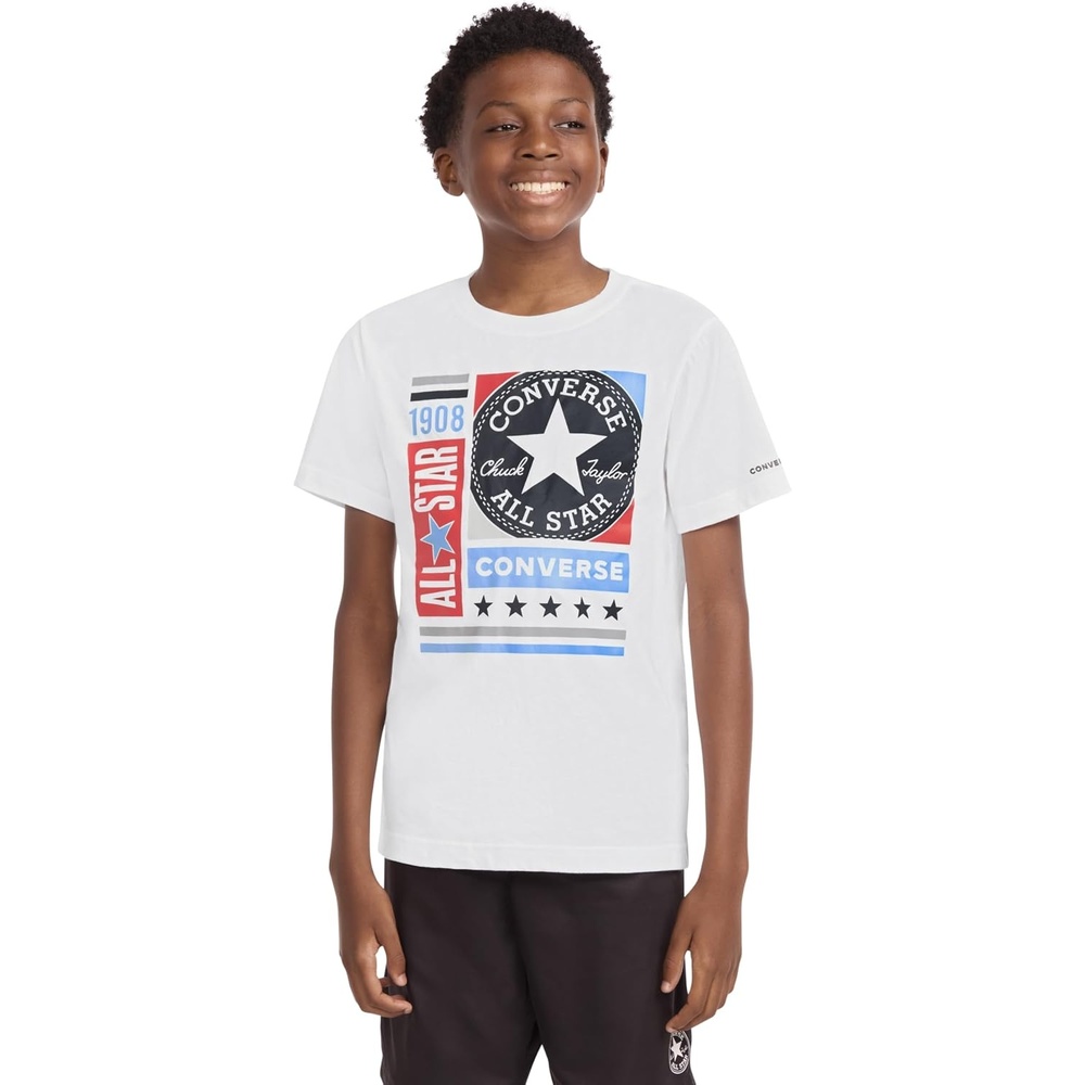 image:imageConverse Boys Multi Logo Graphic TShirtWhite