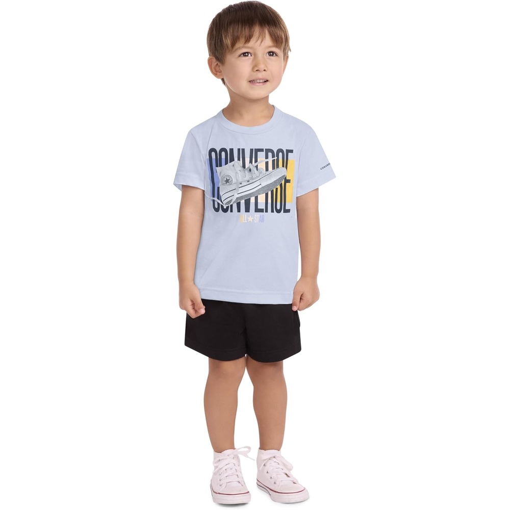 image:imageConverse Boys Sneaker Graphic TShirtBlue SupermoonSingle