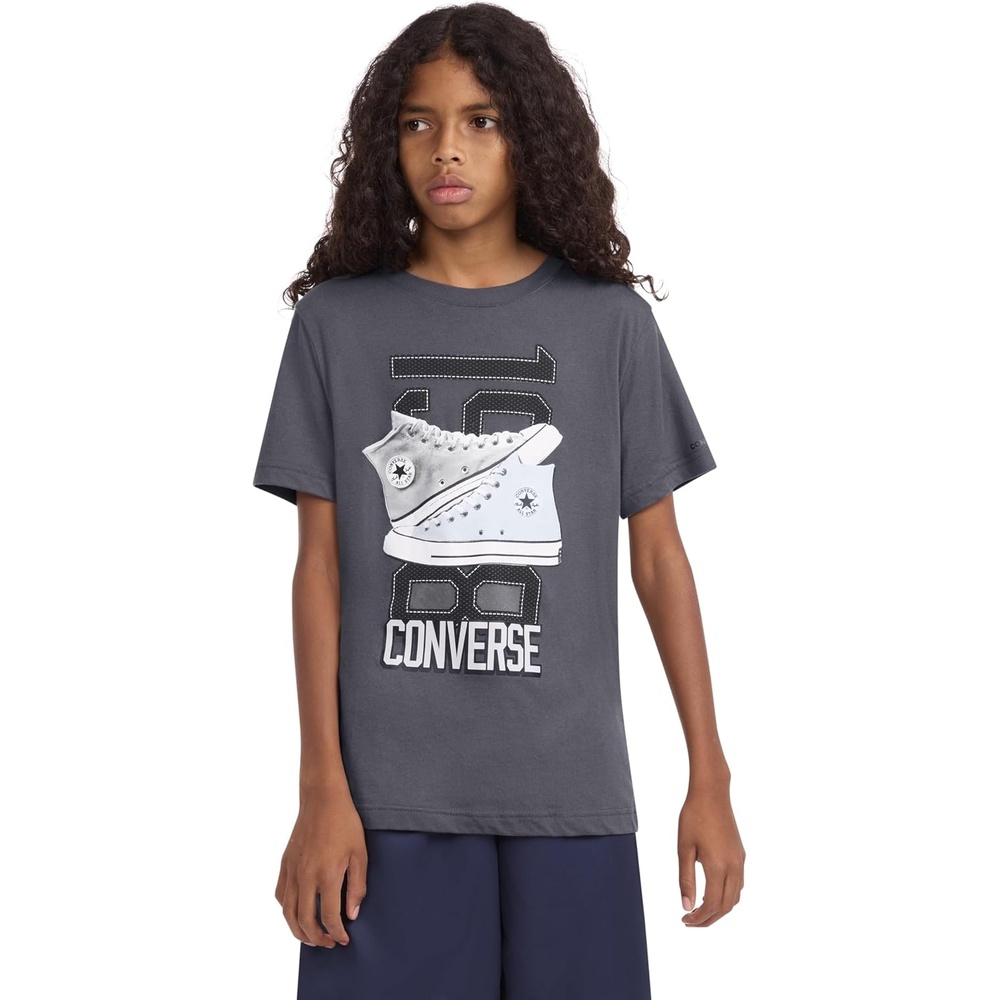 image:imageConverse Boys Sneaker Graphic TShirtDark MatterDouble