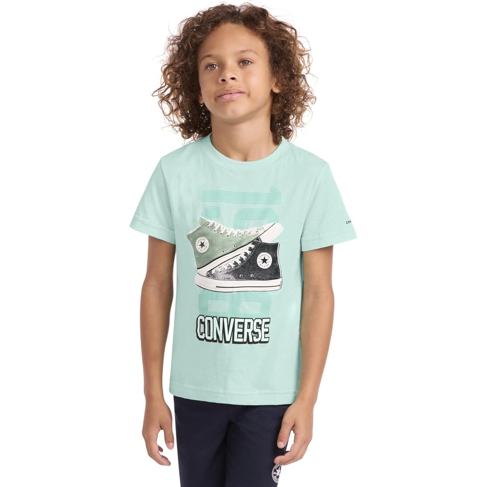 image:imageConverse Boys Sneaker Graphic TShirtLight Aqua SparkDouble