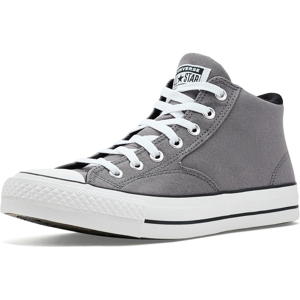 image:imageConverse Chuck Taylor All Star Malden Street Canvas amp Suede Mid TopDarker GreyWhiteBlack