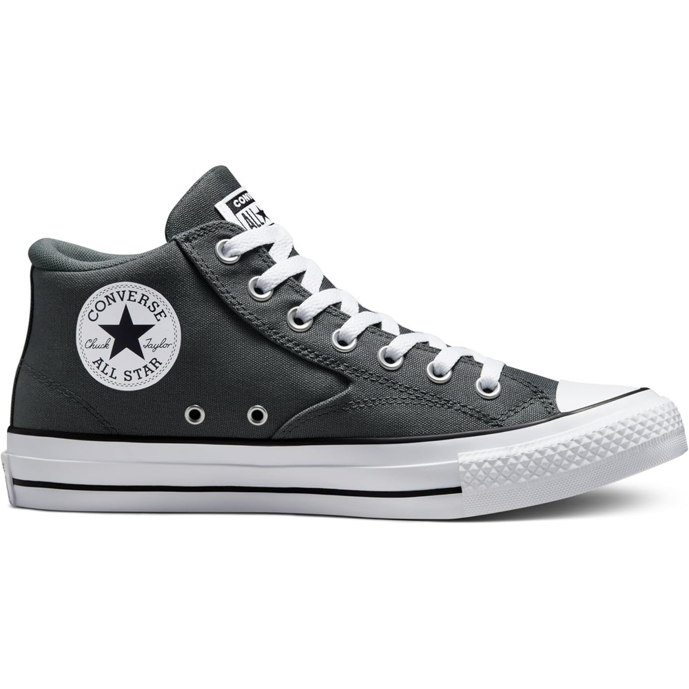 image:imageConverse Chuck Taylor All Star Malden Street Canvas amp Suede Mid TopIron GreyWhiteBlack