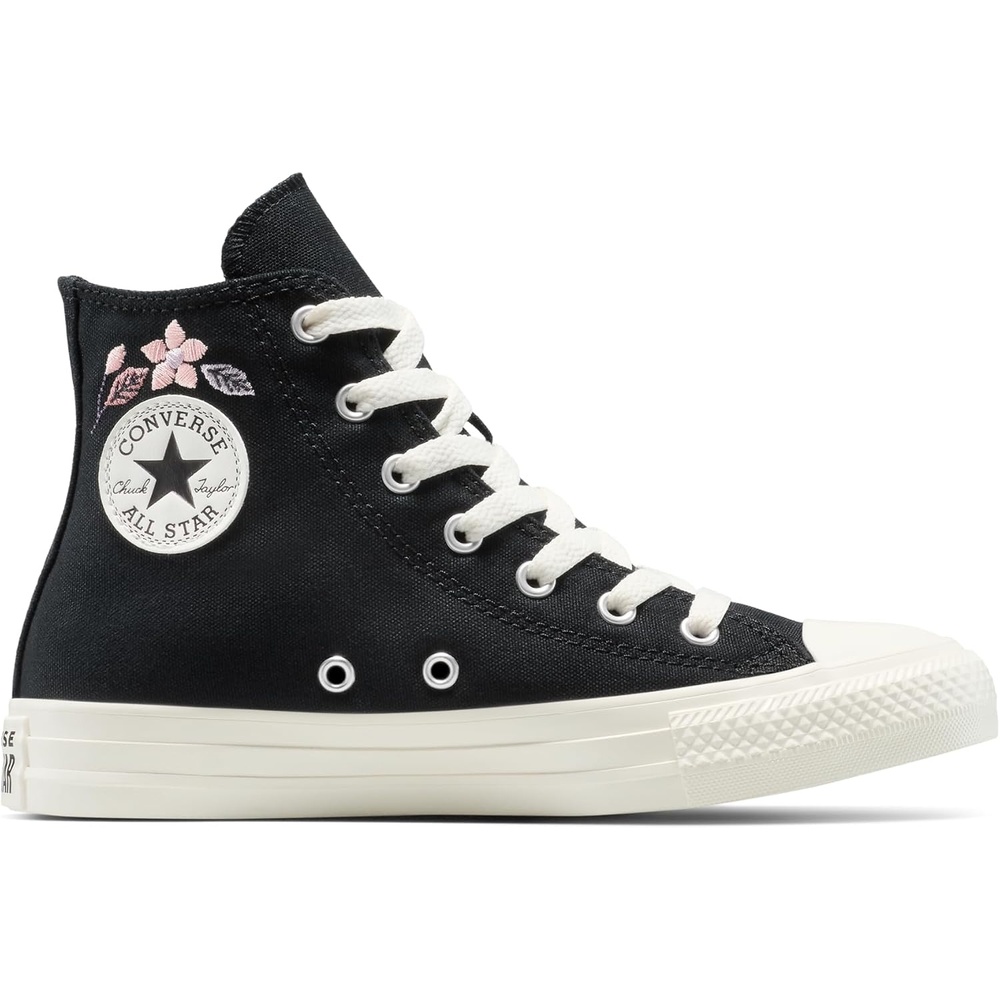 image:imageConverse Girls Chuck Taylor All Star Embroidered Flowers High Top Sneaker