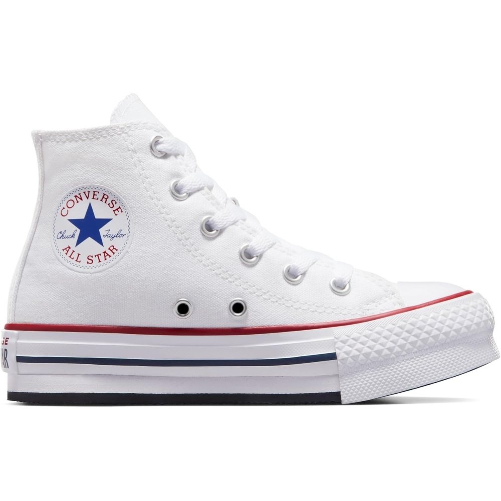 image:imageConverse Girls Chuck Taylor All Star Eva Lift High TopWhiteGarnetNavy
