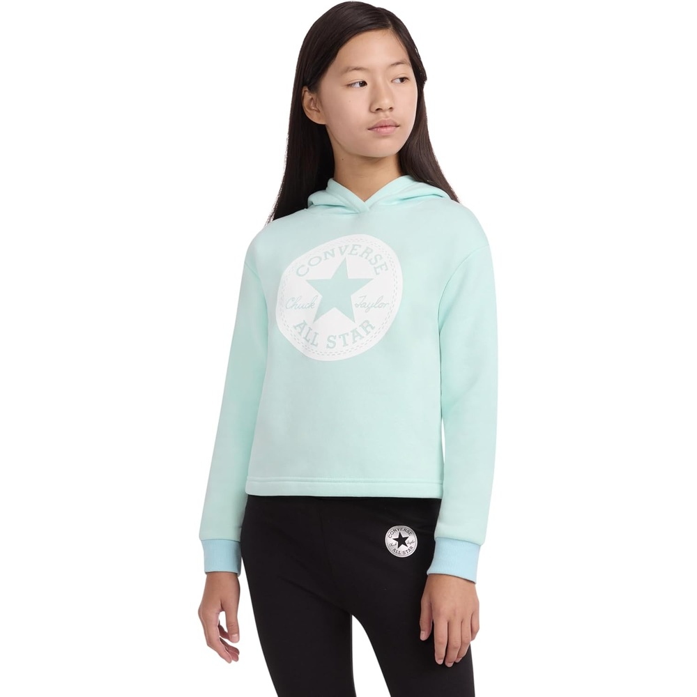 image:imageConverse Girls Classic Chuck Patch Graphic Pullover HoodieAqua Soul