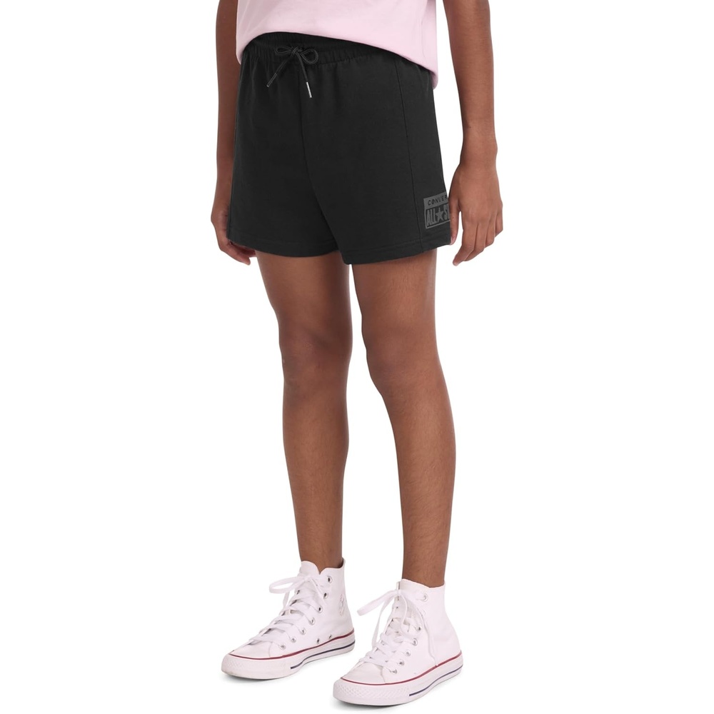 image:imageConverse Girls High Rise Soft Knit ShortsBlack