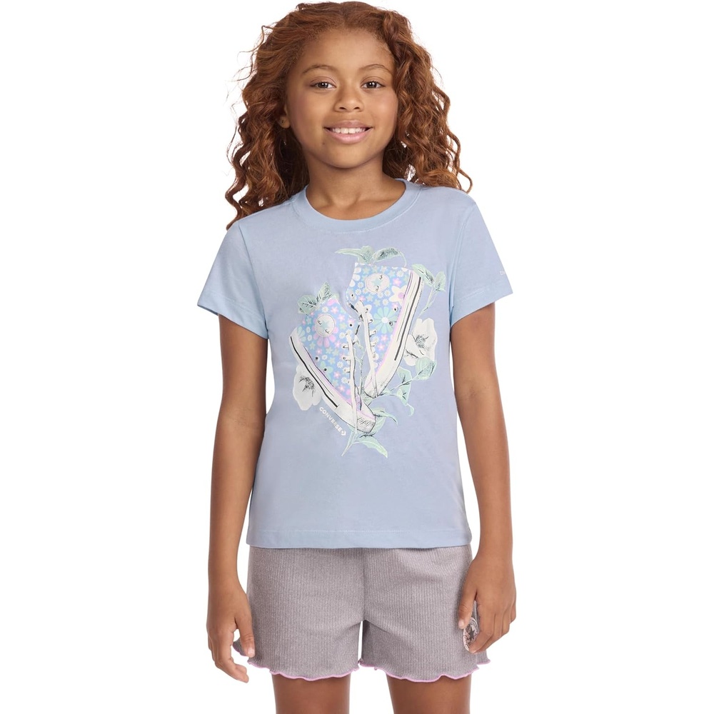 image:imageConverse Girls Sneaker Graphic TShirtCloudy DazeFloral