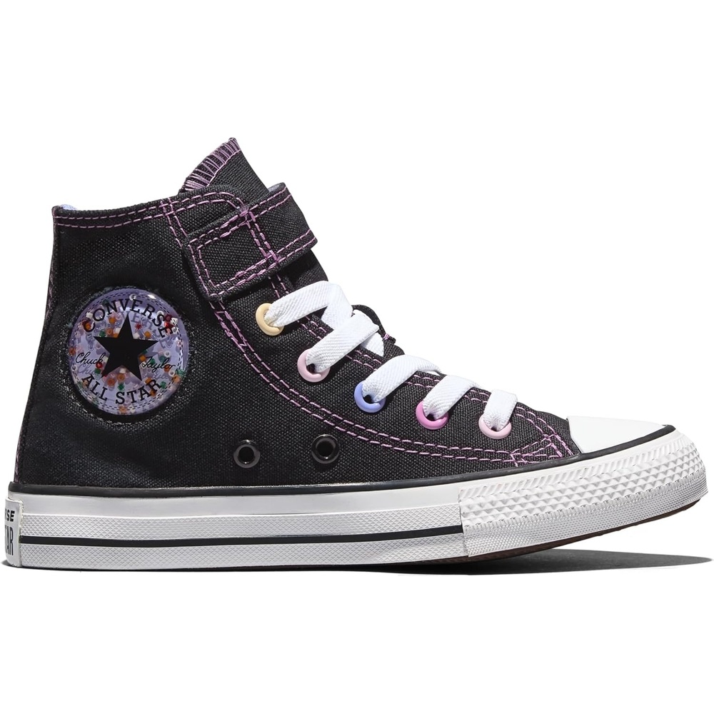 image:imageConverse Kids Chuck Taylor All Star Beads EasyOn High Top SneakerBlackWhiteVery Peri