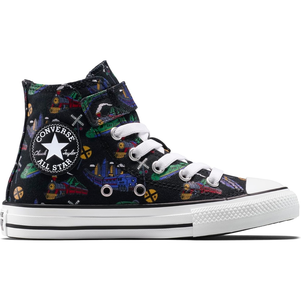 image:imageConverse Kids Chuck Taylor All Star EasyOn Trains High Top SneakerBlackBlueWhite