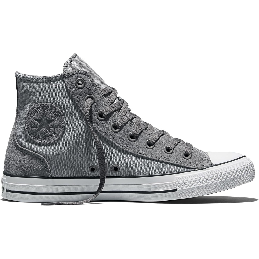 image:imageConverse Unisex Adult Chuck Taylor All Star Canvas amp Suede High Top SneakerDarker GreyDark MatterWhite