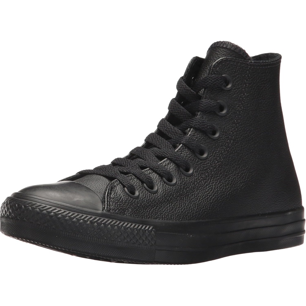 image:imageConverse Unisex Adult Chuck Taylor All Star Leather High Top SneakerBlack Mono Leather