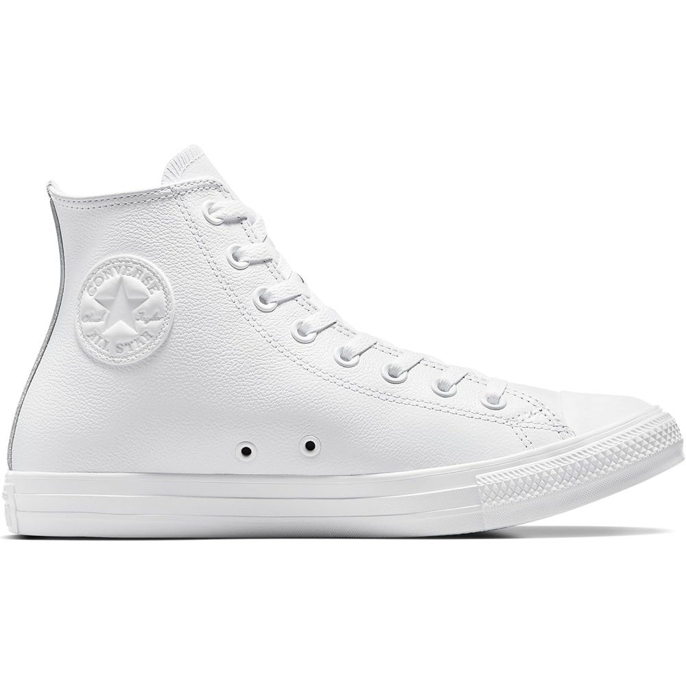 image:imageConverse Unisex Adult Chuck Taylor All Star Leather High Top SneakerWhite Monochrome