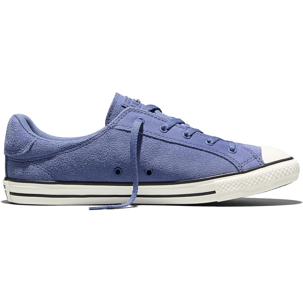 image:imageConverse Womens Chuck Taylor All Star Dainty Lucky Tonal Suede Low Top SneakerIndigo StormEgretBlack