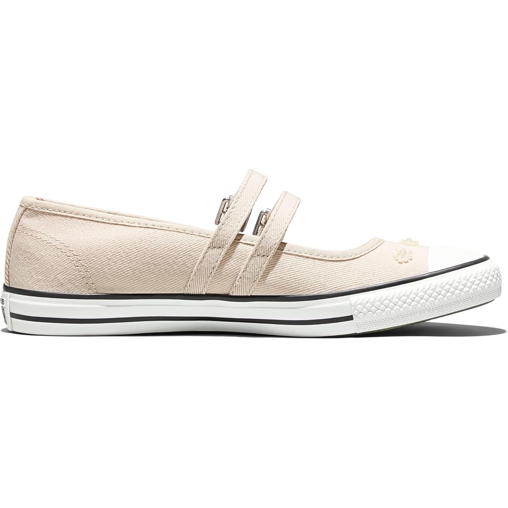 image:imageConverse Womens Chuck Taylor All Star Dainty Mary Jane Beads Low Top SneakerClassic EcruEgretBlack