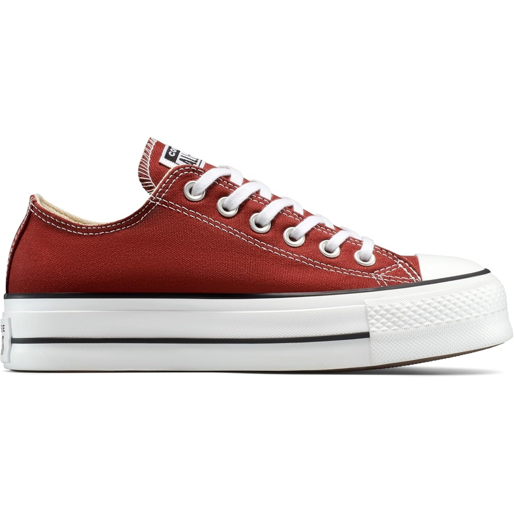 image:imageConverse Womens Chuck Taylor All Star Lift Floral Embroidery Low Top SneakersRottin AppleWhiteBlack