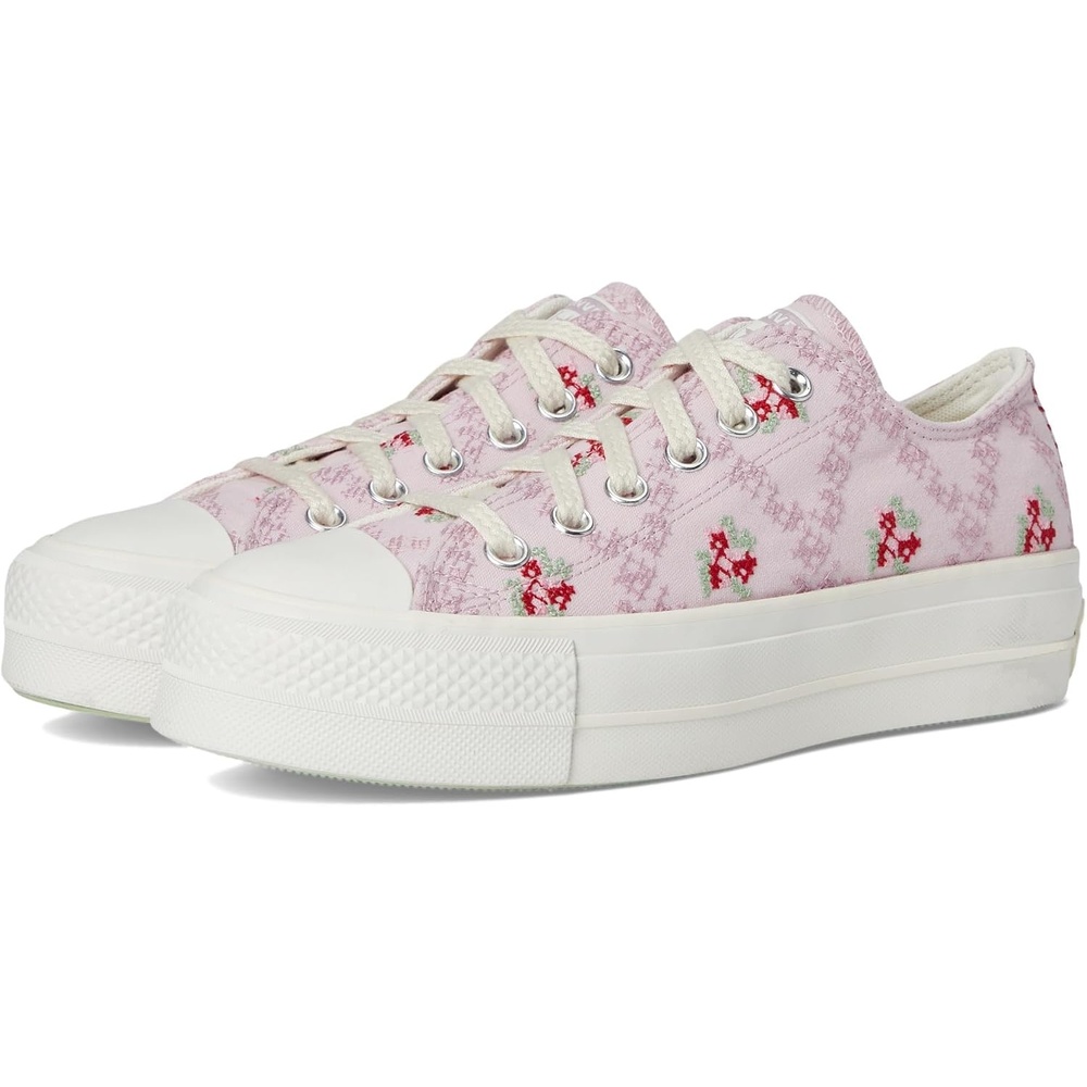 image:imageConverse Womens Chuck Taylor All Star Lift Platform Cosmic Low Top SneakerSummit PinkVintage WhiteEgret