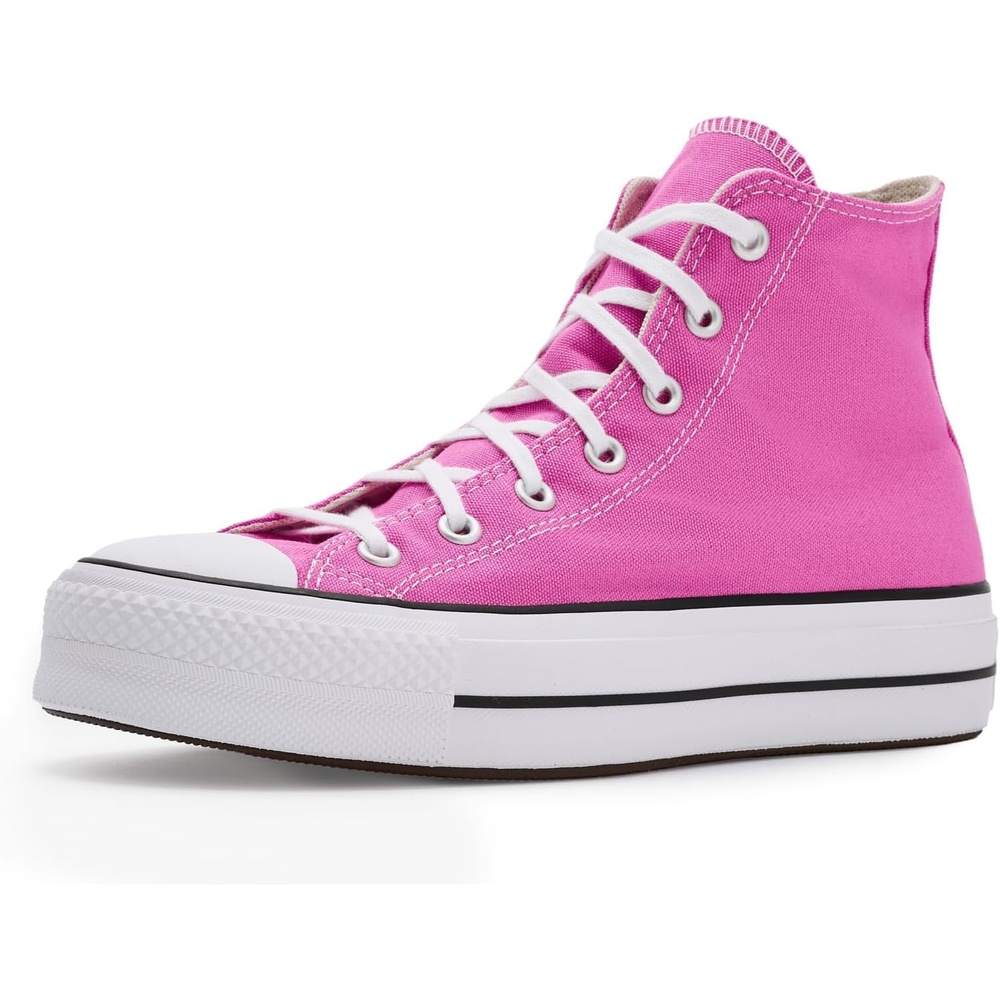 image:imageConverse Womens Chuck Taylor All Star Lift Platform SneakersShocking OrchidWhiteBlack