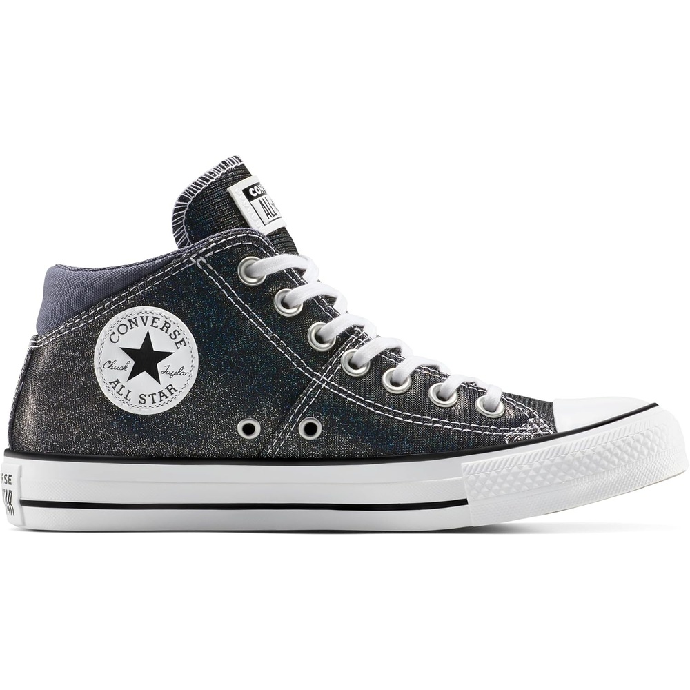 image:imageConverse Womens Chuck Taylor All Star Madison Sparkle Mid Top SneakerCold StareWhiteBlack