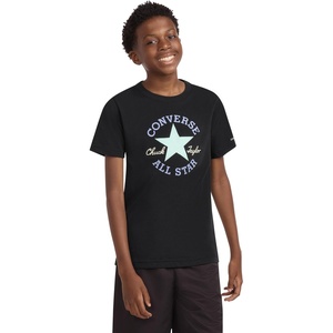 Converse Boys’ Chuck Patch Graphic T-Shirt(Black/Open Sky)