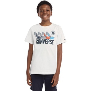 Converse Boys’ Sneaker Graphic T-Shirt(Egret/Quadruple)