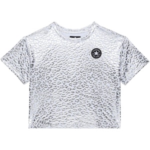 Converse Girls’ Boxy Fit Printed Graphic T-Shirt(White)