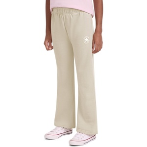 Converse Girls’ Fleece Wide Leg Pants(Nutty Granola)