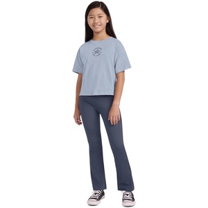 Converse Girls’ Graphic T-Shirt and Flare Leggings 2-Piece Outfit Set(Navy)