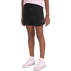 Converse Girls’ High Rise Soft Knit Shorts(Black)