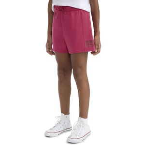 Converse Girls’ High Rise Soft Knit Shorts(Sweet Beet)