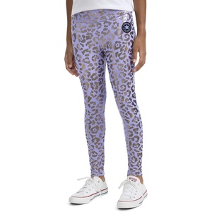 Converse Girls’ Shine High Rise Leggings(Slate Lilac)