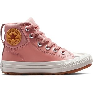 Converse Kids’ Chuck Taylor All Star Berkshire Boot Leather High Top Sneaker(Rust Pink/Rust Pink/Pale Putty)
