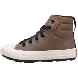 Converse Kids’ Chuck Taylor All Star Berkshire Boot Water Repellant High Top Sneaker(Grounded/Black/Light Dune)