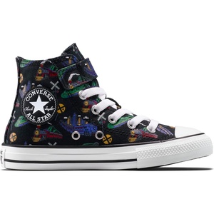 Converse Kids’ Chuck Taylor All Star Easy-On Trains High Top Sneaker(Black/Blue/White)