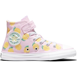 Converse Kids’ Chuck Taylor All Star Embroidered Citrus Easy-On High Top Sneaker(New Found Bloom/Dandy Lion)