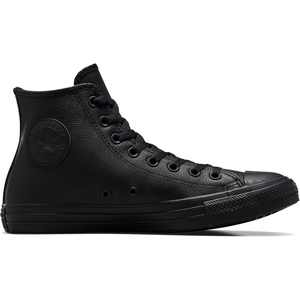 Converse Unisex Adult Chuck Taylor All Star Leather High Top Sneaker(Black Mono)