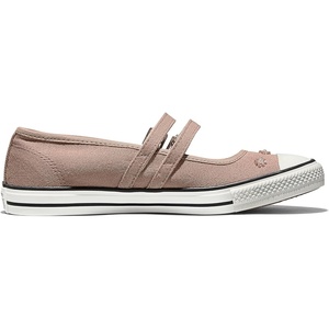 Converse Women’s Chuck Taylor All Star Dainty Mary Jane Beads Low Top Sneaker(Dried Earth/Egret/Black)