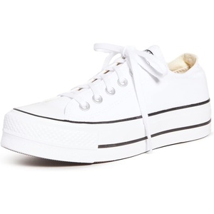 Converse Women’s Chuck Taylor All Star Lift Floral Embroidery Low Top Sneakers(White/Black/White)