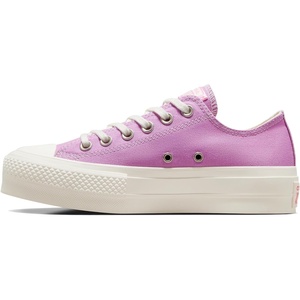 Converse Women’s Chuck Taylor All Star Lift Platform Cosmic Low Top Sneaker(Grape Fizz Nomadic Rust Egret)