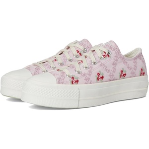 Converse Women’s Chuck Taylor All Star Lift Platform Cosmic Low Top Sneaker(Summit Pink/Vintage White/Egret)