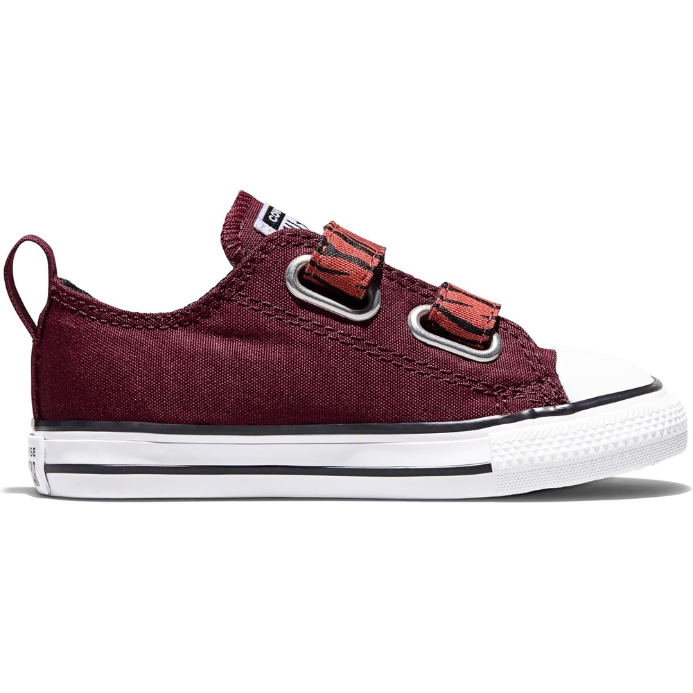 image:imageConverse Kids Chuck Taylor All Star Lions EasyOn Low Top SneakerDeep BordeauxGold PalmWhite