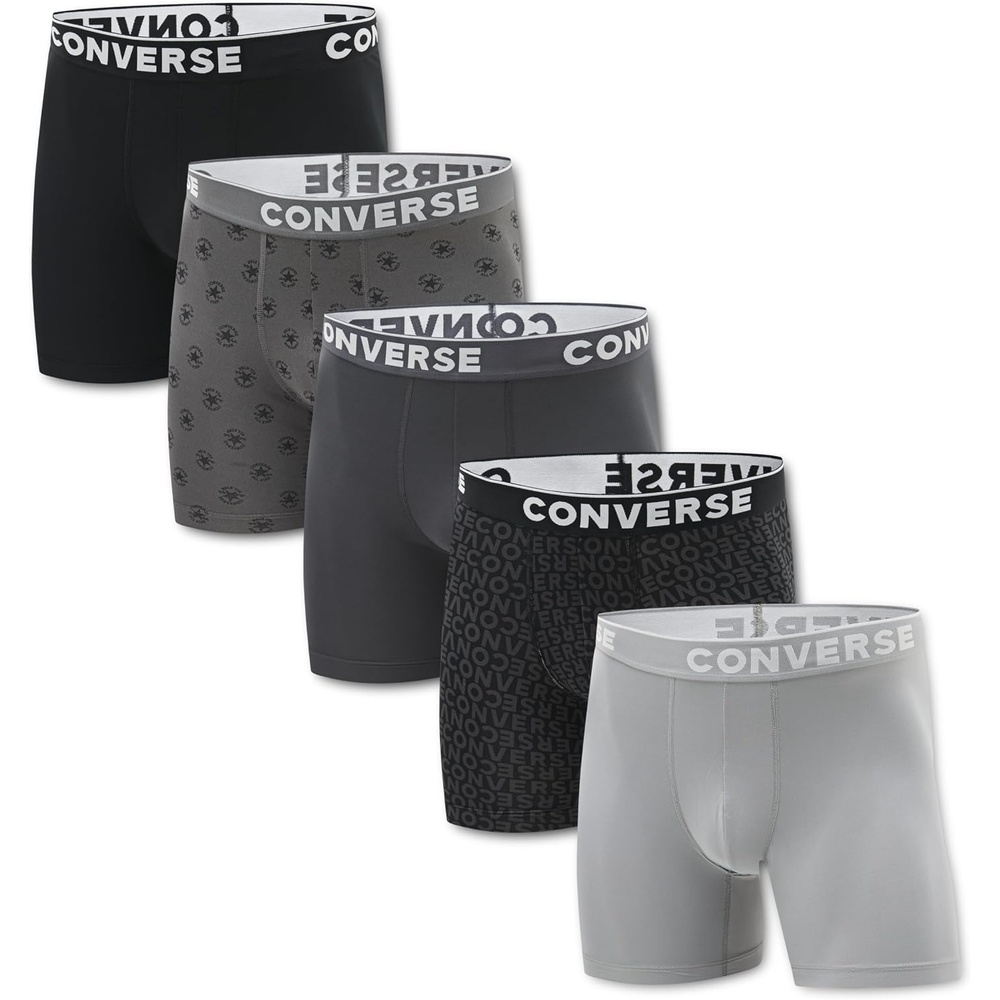 image:imageConverse Mens 5Pack Boxer BriefDark Matter