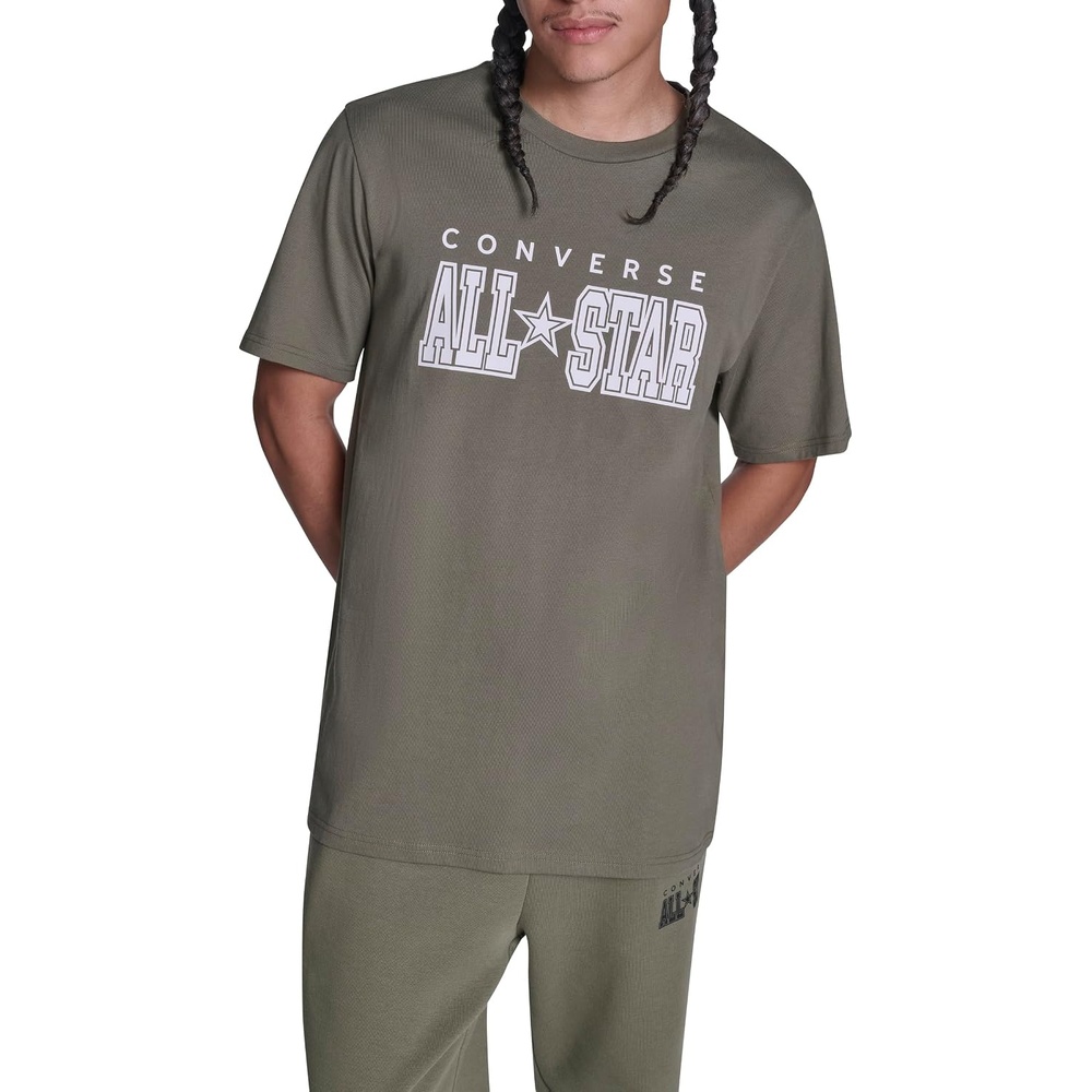 image:imageConverse Mens All Star Cotton TShirtUtility Green
