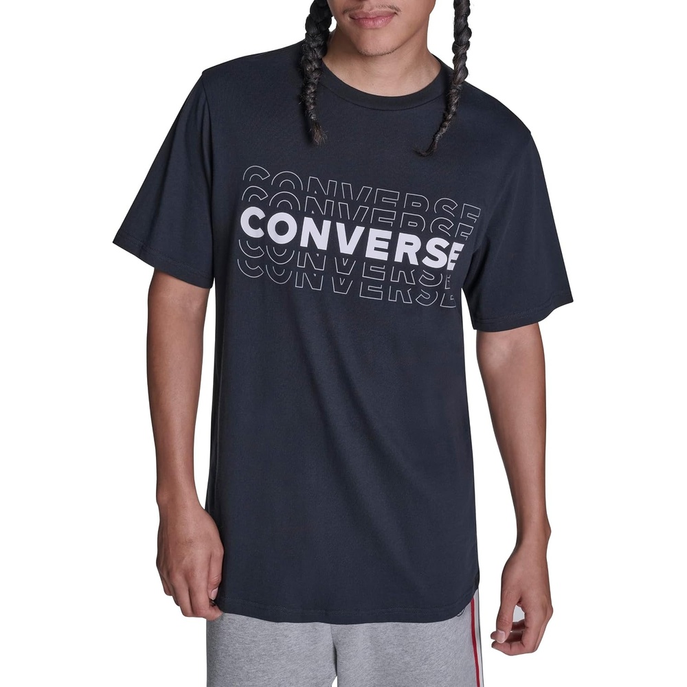 image:imageConverse Mens Blurred Lines Graphic TShirtBlack