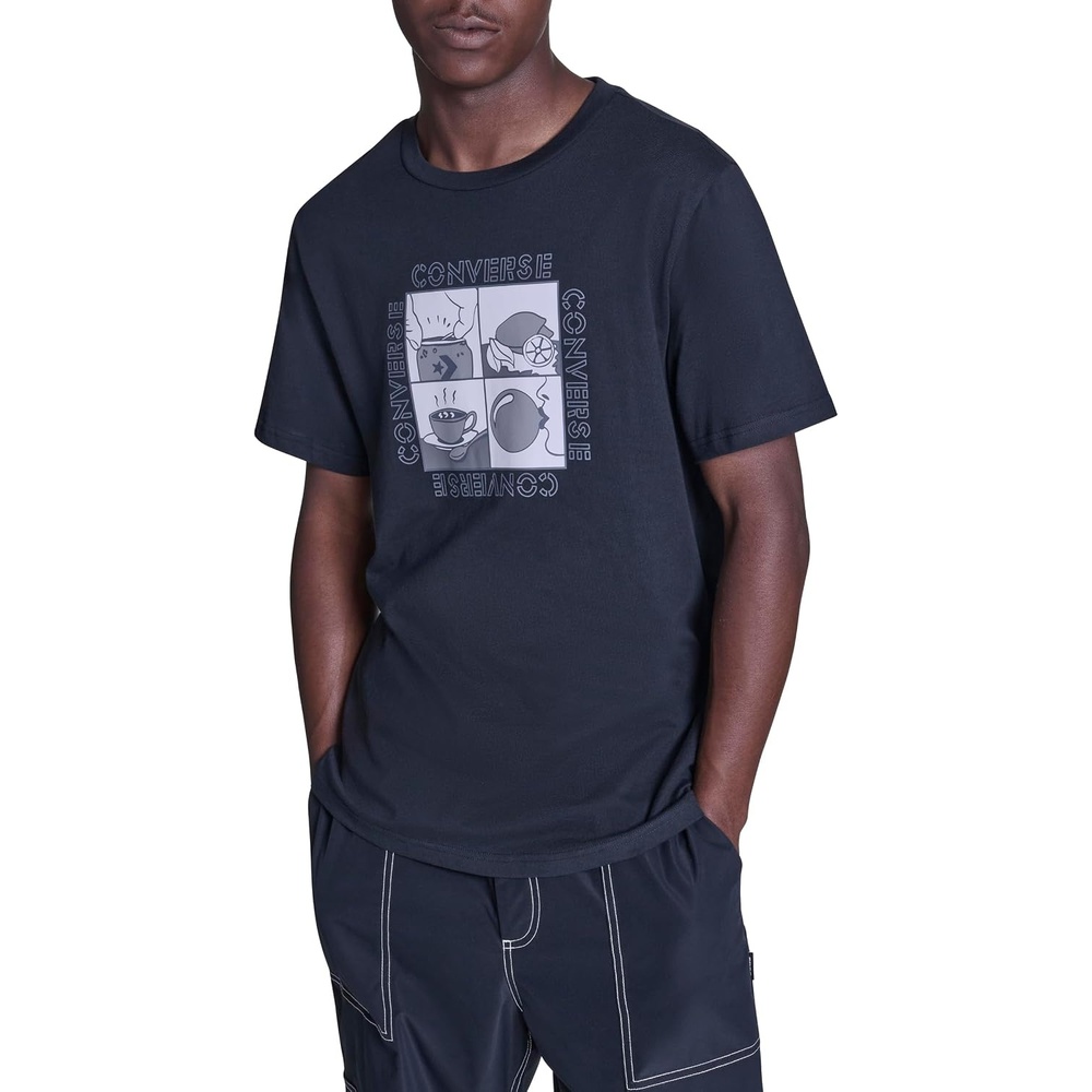 image:imageConverse Mens Quad Panel TShirtBlack