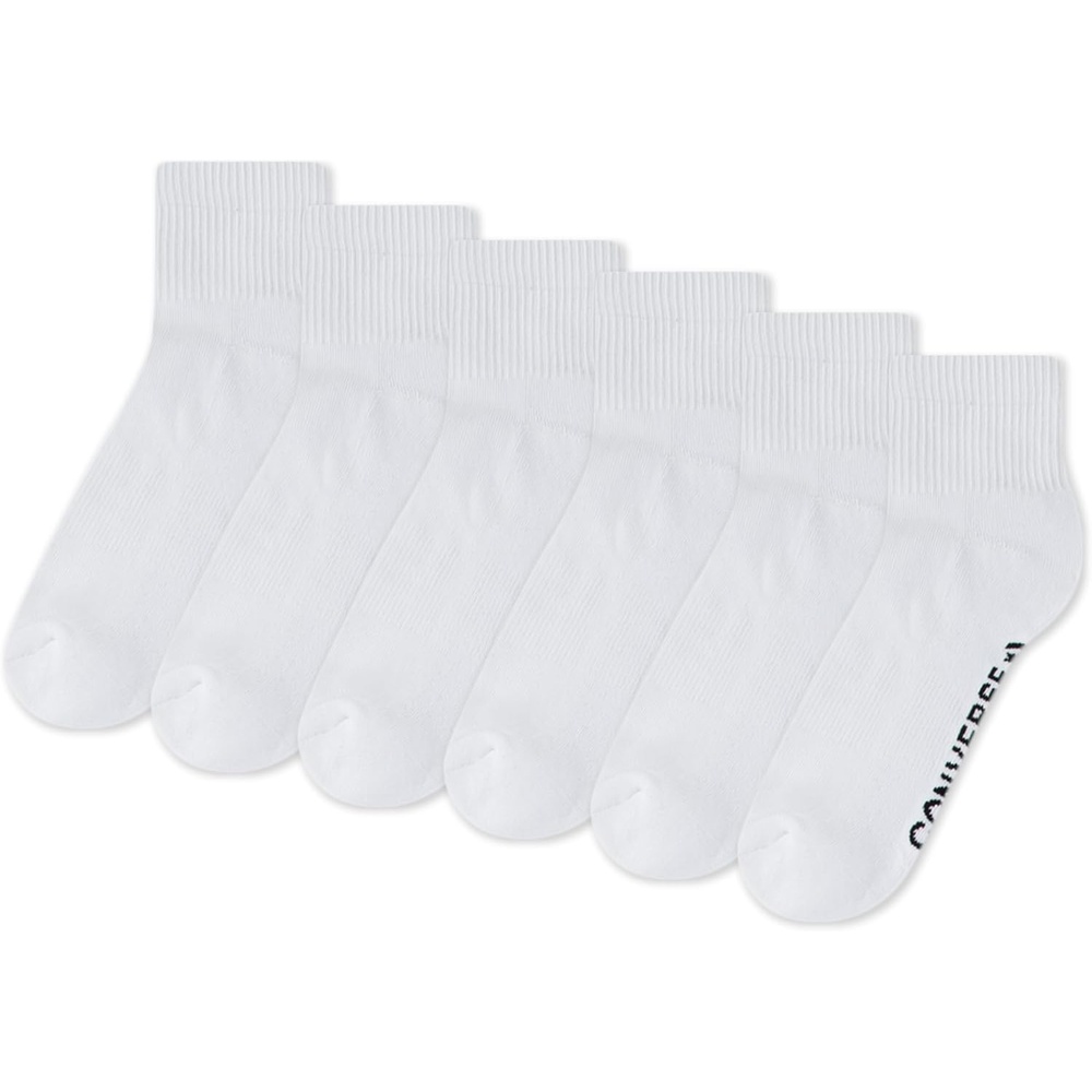 image:imageConverse Mens Quarter Cut MultiPack SocksWhite