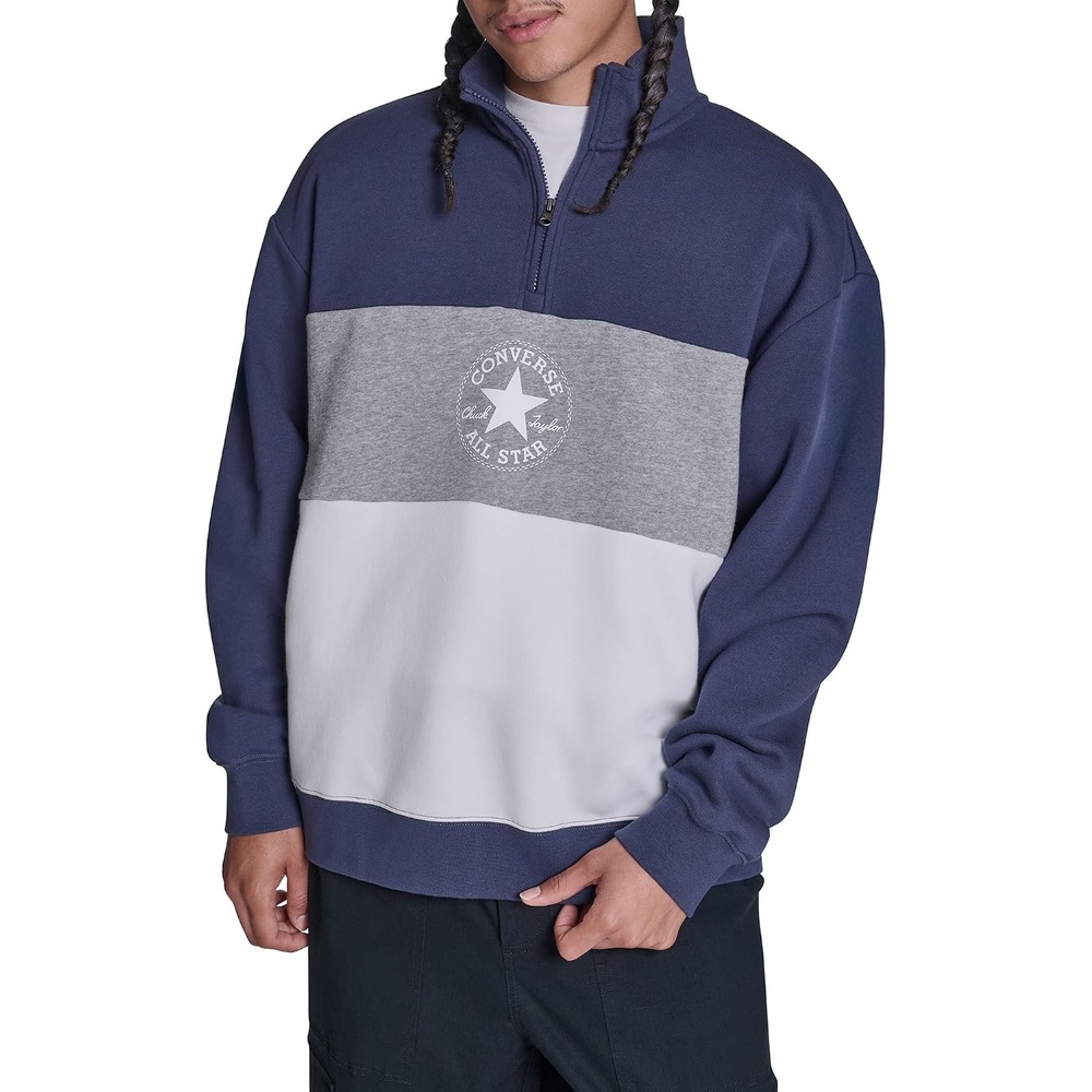 image:imageConverse Mens Retro Chuck 12 Zip SweatshirtBlue Multi