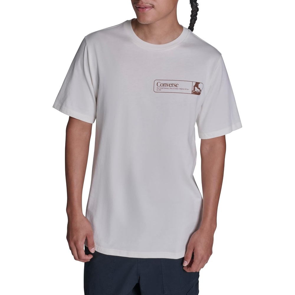 image:imageConverse Mens Retro Walk Casual TShirtEgret