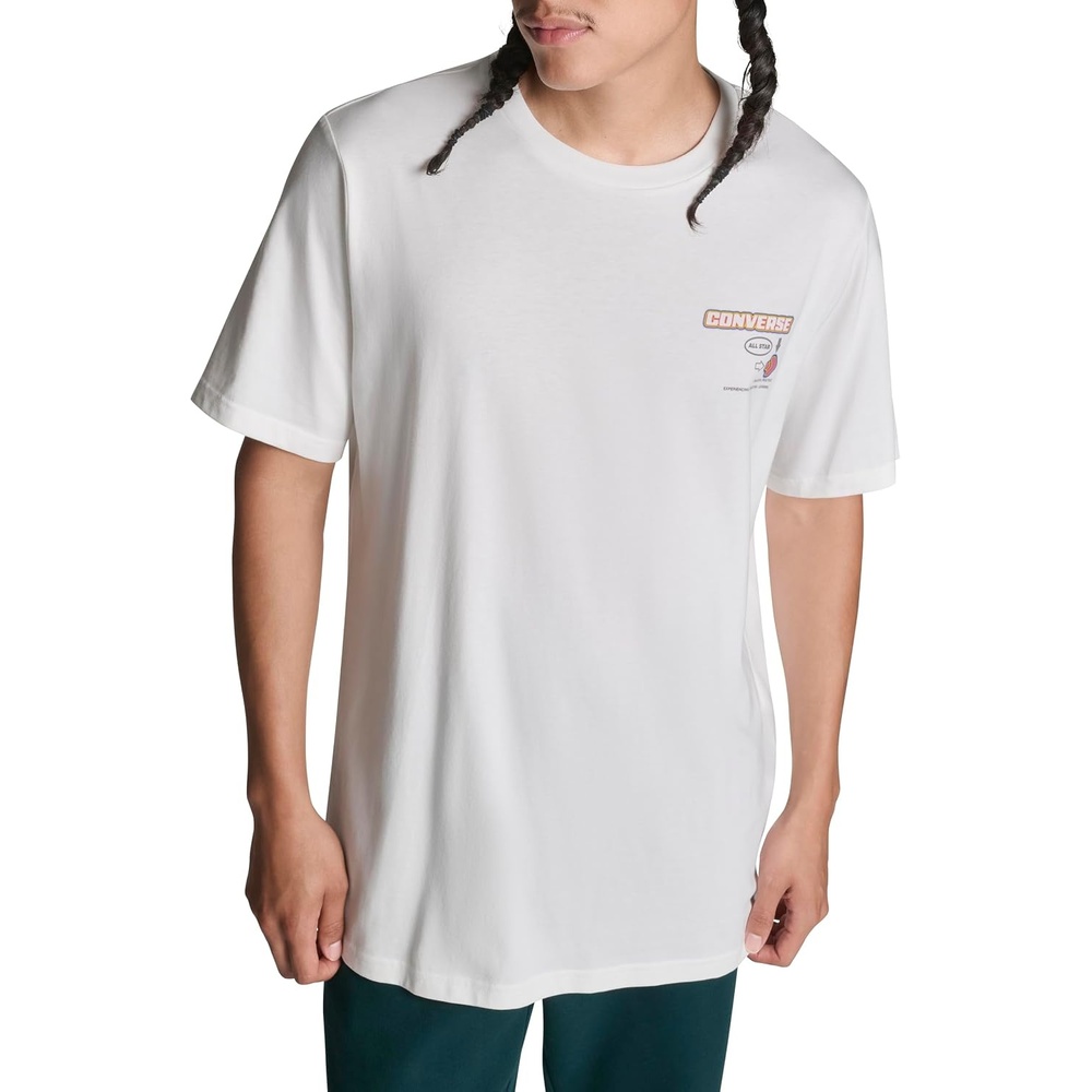 image:imageConverse Mens Small Star Chevron Logo TeeWhite